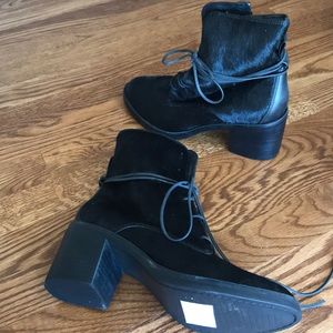 UGG Oriana Exotic Genuine CalfHair Block Heel Boot